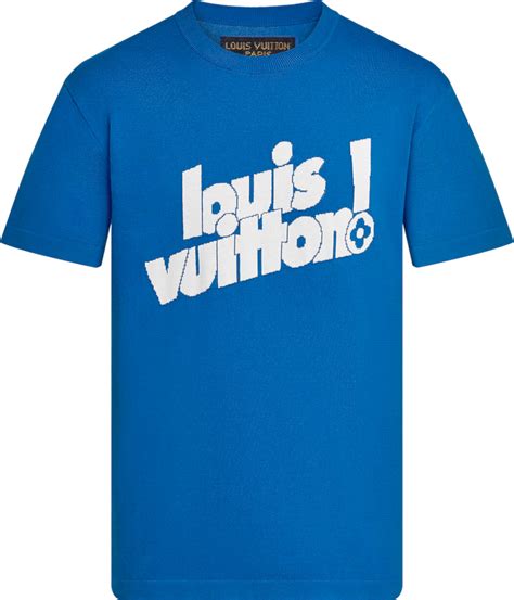 louis vuitton t-shirt blue|louis vuitton black t shirt.